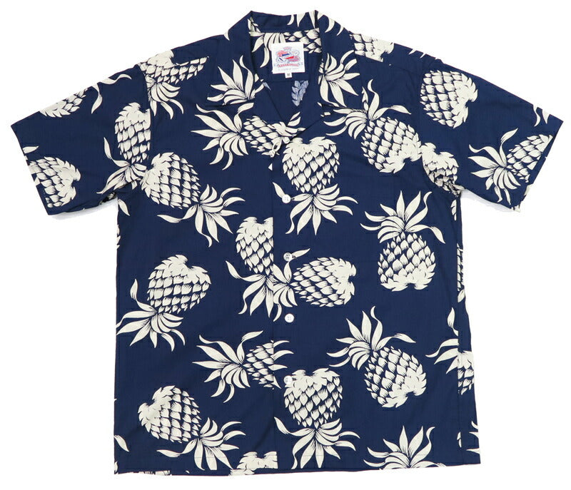 SUN SURF เสื้อฮาวายแขนสั้นคอตตอนของ DUKE KAHANAMOKU รุ่น DUKE'S PINEAPPLE อโลฮาเสื้อ DK37811