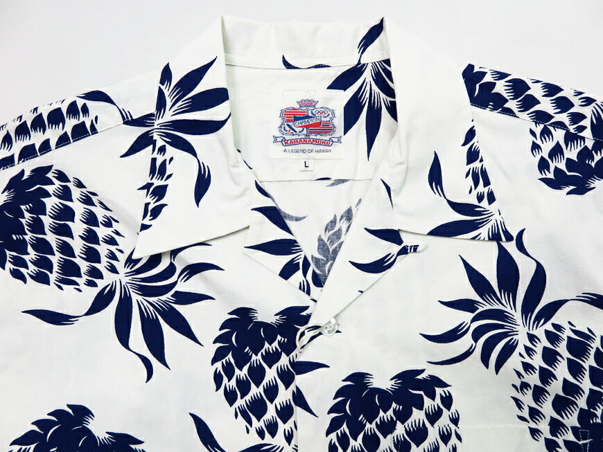 SUN SURF เสื้อฮาวายแขนสั้นคอตตอนของ DUKE KAHANAMOKU รุ่น DUKE'S PINEAPPLE อโลฮาเสื้อ DK37811