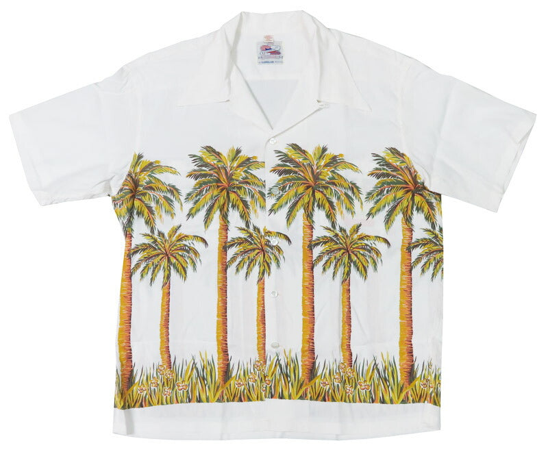 サンサーフ SUN SURF เสื้อฮาวายแขนสั้นผ้าเรยอนลาย PALM TREE รุ่นพิเศษ Duke Kahanamoku DK39448