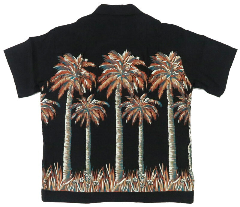 サンサーフ SUN SURF เสื้อฮาวายแขนสั้นผ้าเรยอนลาย PALM TREE รุ่นพิเศษ Duke Kahanamoku DK39448
