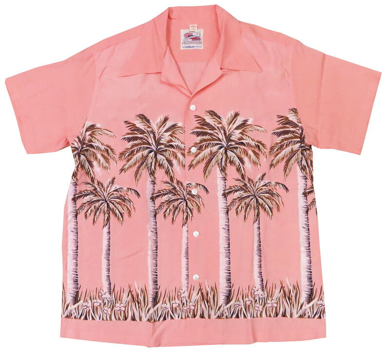 サンサーフ SUN SURF เสื้อฮาวายแขนสั้นผ้าเรยอนลาย PALM TREE รุ่นพิเศษ Duke Kahanamoku DK39448
