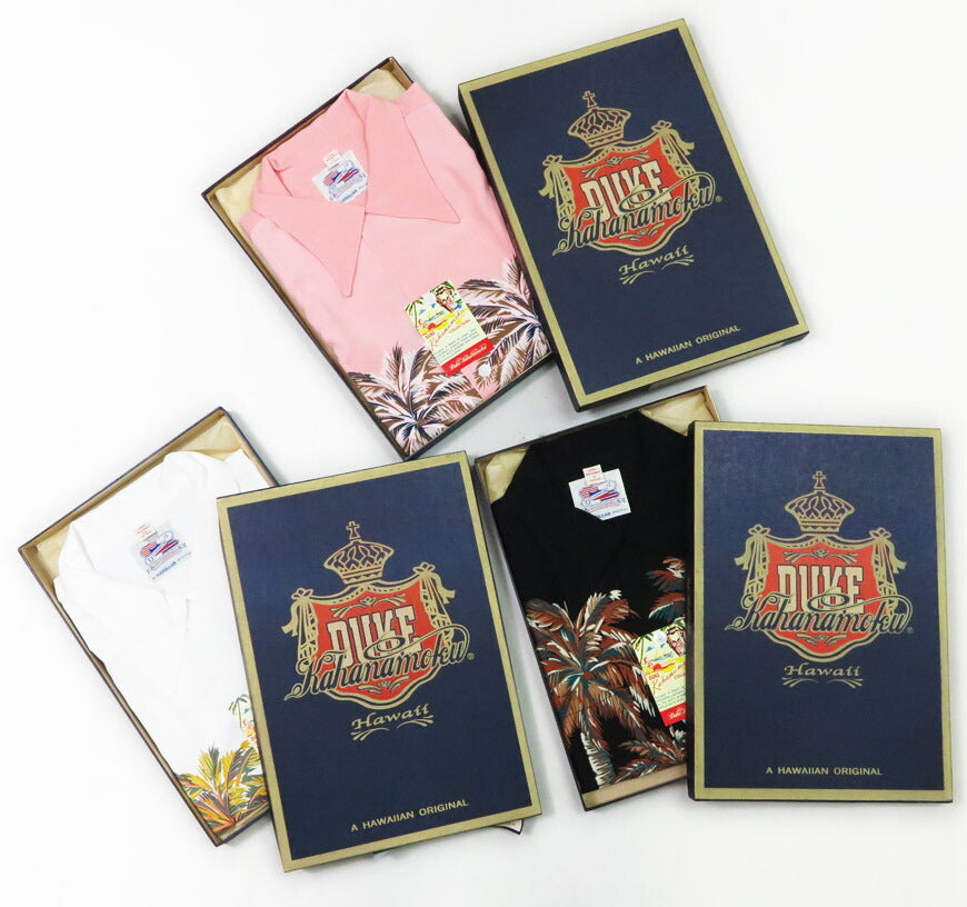 サンサーフ SUN SURF เสื้อฮาวายแขนสั้นผ้าเรยอนลาย PALM TREE รุ่นพิเศษ Duke Kahanamoku DK39448