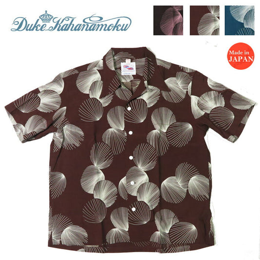 サンサーフ SUN SURF Duke Kahanamoku Kurzarm Rayon Aloha-Hemd DUKE'S SHELL Hawaiianisches Hemd Duke Kahanamoku Special Edition DK39450
