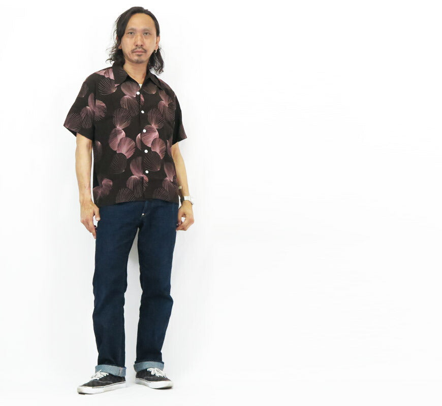 サンサーフ SUN SURF デュークカハナモク 半袖 レーヨン アロハシャツ DUKE'S SHELL ハワイアンシャツ Duke Kahanamoku Special Edition DK39450