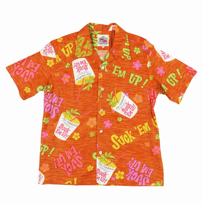 サンサーフ SUN SURF デュークカハナモク 半袖 ヴィンテージコットン アロハシャツ “SUCK EM UP!” ハワイアンシャツ DK39640 【2026年春夏新作】