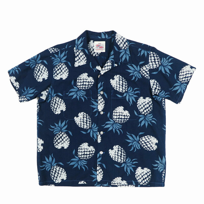 サンサーフ SUN SURF デュークカハナモク 半袖 インディゴコットン アロハシャツ “DUKE'S PINEAPPLE” ハワイアンシャツ DK39641 【2026年春夏新作】