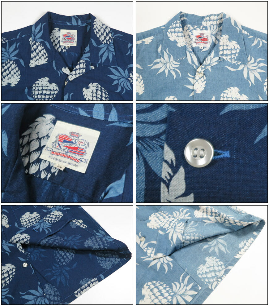サンサーフ SUN SURF デュークカハナモク 半袖 インディゴコットン アロハシャツ “DUKE'S PINEAPPLE” ハワイアンシャツ DK39641 【2026年春夏新作】