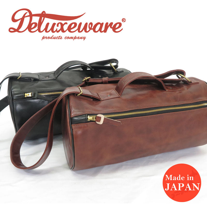 デラックスウェアDELUXEWARE蜜蝋キップレザードラムバッグBOXBAGDLB-0061M0004【2024年春夏新作】