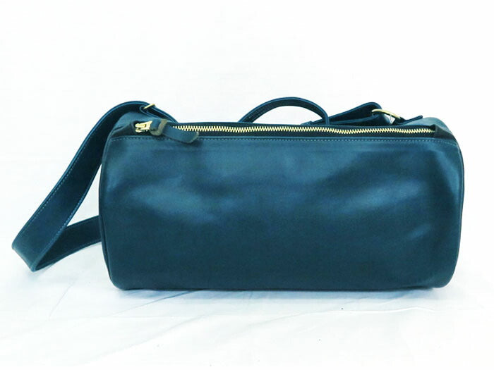 DELUXEWARE Tea Core Oil Horsehide Leather Drum Bag Horsehide BOX BAG DLB-006