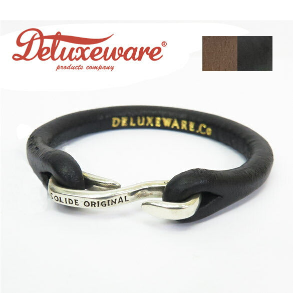 デラックスウェア DELUXEWARE สร้อยข้อมือหนัง หัวเงิน 925 DLE-002