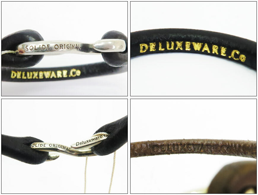 デラックスウェア DELUXEWARE สร้อยข้อมือหนัง หัวเงิน 925 DLE-002