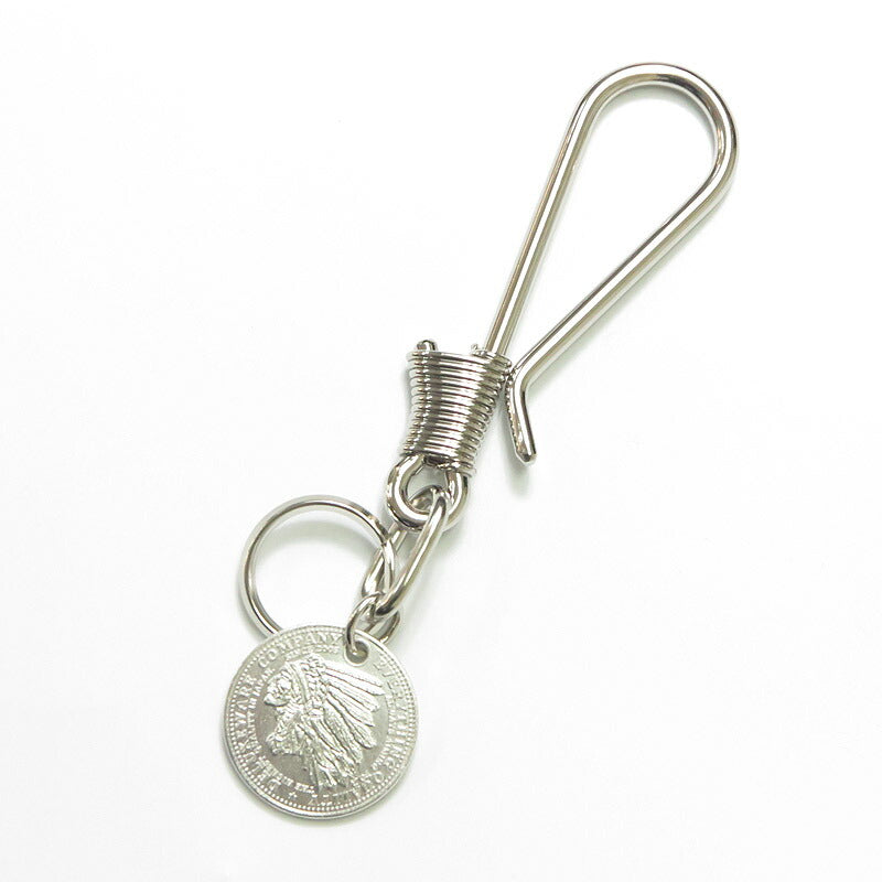 Deluxeware DELUXEWARE HOOOK HOLDER logoplaat sleutelhanger messing/zilver DLF-004 【Lente/Zomer 2026 nieuw】