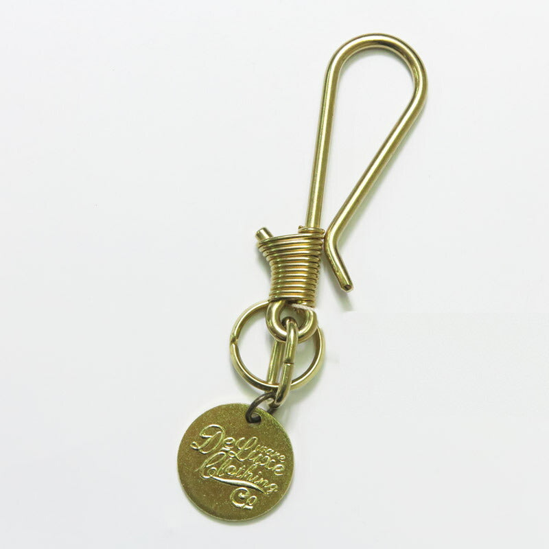 Deluxeware DELUXEWARE HOOOK HOLDER logoplaat sleutelhanger messing/zilver DLF-004 【Lente/Zomer 2026 nieuw】