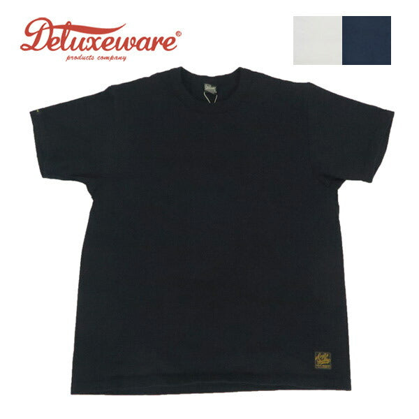 デラックスウェア DELUXEWARE เสื้อยืดคอกลมแขนสั้น สีพื้น ผ้าถักแบบแขวน หนา DXTS-00