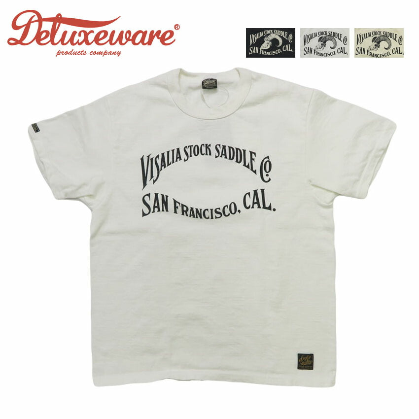 デラックスウェア DELUXEWARE 半袖 Ｔシャツ SADDLE 厚手 12.5oz吊天竺 ヘビーウエイト ユニオンスペシャル DXTS-2601【2026年春夏新作】