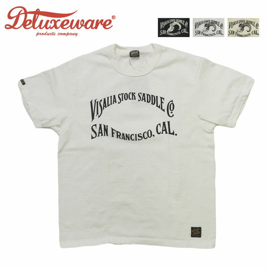 デラックスウェア DELUXEWARE 半袖 Ｔシャツ SADDLE 厚手 12.5oz吊天竺 ヘビーウエイト ユニオンスペシャル DXTS-2601【2026年春夏新作】