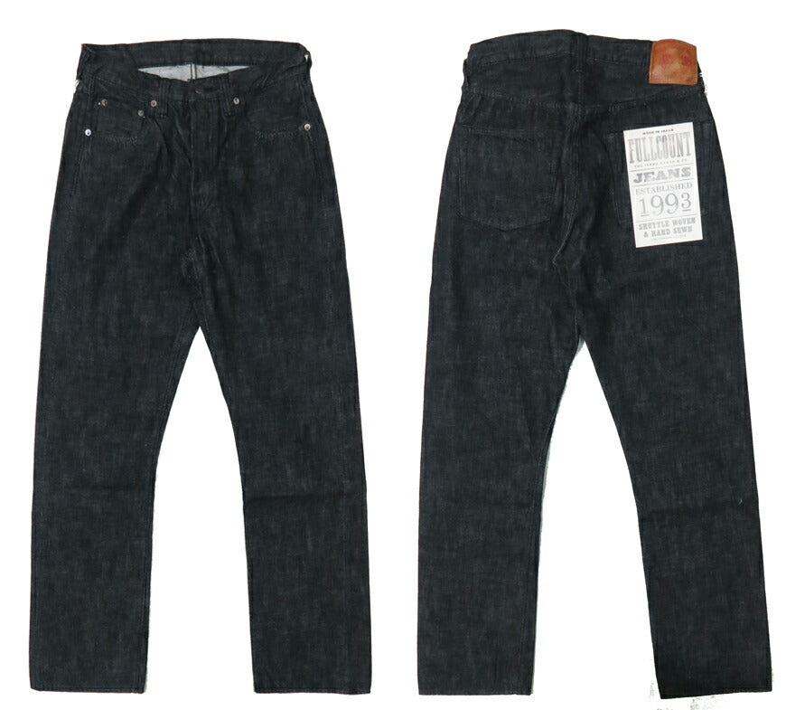 フルカウント FULLCOUNT 1101BK ジーンズ ストレート 13.7oz ブラックデニム ジンバブエコットン