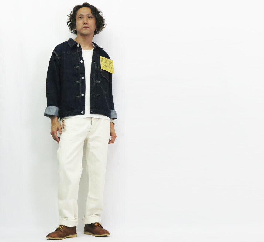 フルカウント FULLCOUNT 1101EC ジーンズ ストレート 13.7oz エクリュホワイト デニム ジンバブエコットン