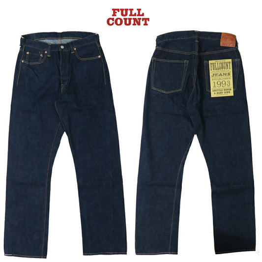 フルカウント FULLCOUNT 1101SSW Jeans Straight 11.5oz Super Smooth Simbabwe-Baumwoll-Denim