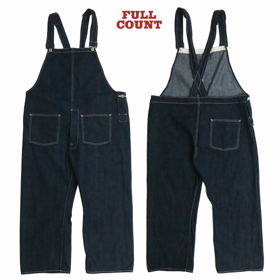 フルカウント FULLCOUNT 1140 กางเกงเอี๊ยมผ้ายีนส์ 11oz สไตล์ต้นศตวรรษที่ 20