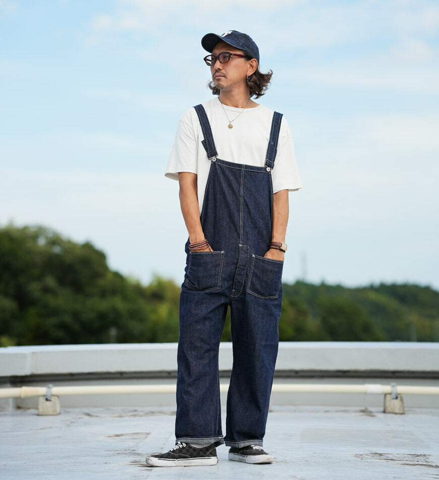 フルカウント FULLCOUNT 1140 กางเกงเอี๊ยมผ้ายีนส์ 11oz สไตล์ต้นศตวรรษที่ 20