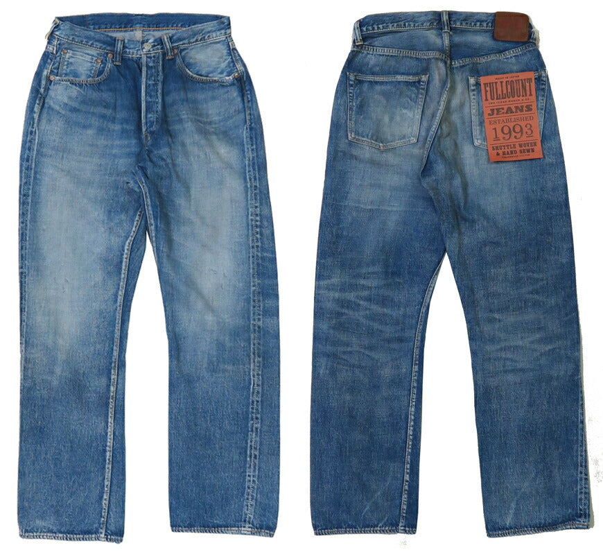 フルカウント FULLCOUNT 1341-0105SS ジーンズ ルーズストレート 11.5oz Super Smooth ユーズドウォッシュ DARTFORD ジンバブエコットン デニム