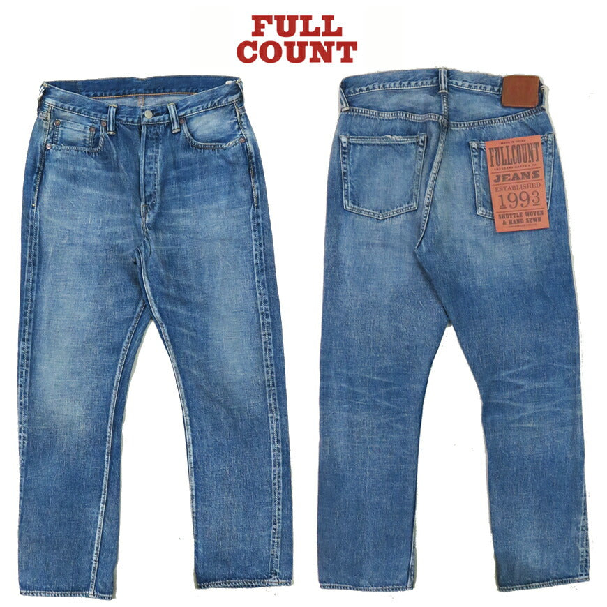 FULLCOUNT 풀카운트 1341-1101SS 진 스트레이트 11.5oz Super Smooth 유즈드 워싱 DARTFORD 짐바브웨 코튼 데님