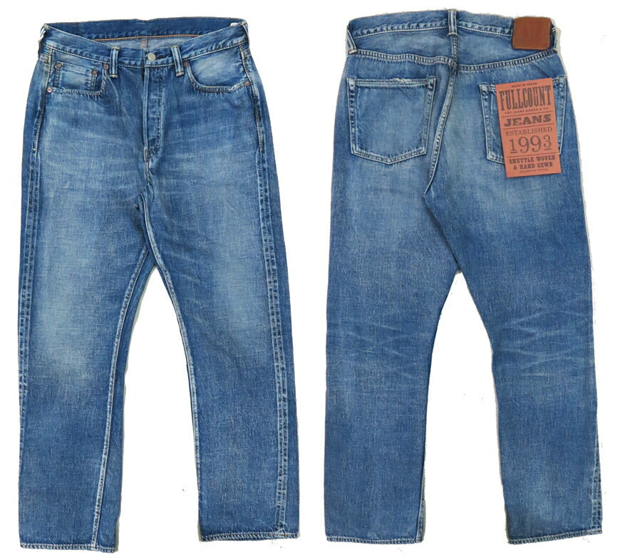 FULLCOUNT 풀카운트 1341-1101SS 진 스트레이트 11.5oz Super Smooth 유즈드 워싱 DARTFORD 짐바브웨 코튼 데님