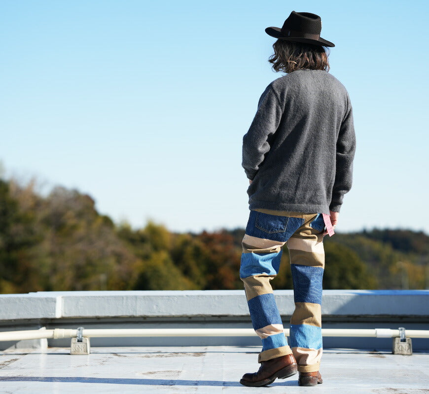 フルカウント FULLCOUNT 1350-1101 13,7oz Regular Straight Jeans CRAZY PATTERN WORKS OF ART SERIES Simbabwe-Baumwolle