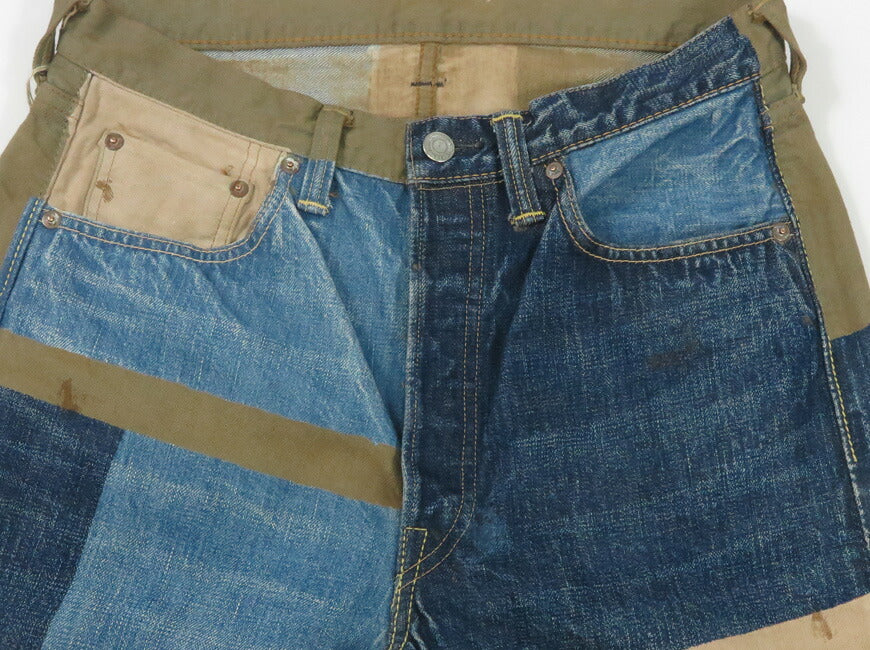 フルカウント FULLCOUNT 1350-1101 13,7oz Regular Straight Jeans CRAZY PATTERN WORKS OF ART SERIES Simbabwe-Baumwolle