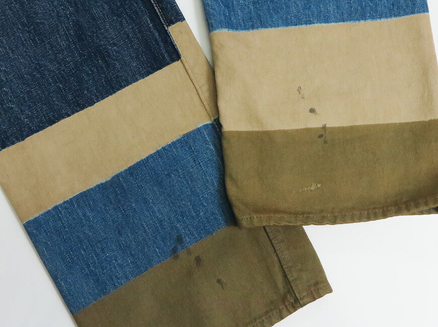フルカウント FULLCOUNT 1350-1101 13,7oz Regular Straight Jeans CRAZY PATTERN WORKS OF ART SERIES Simbabwe-Baumwolle