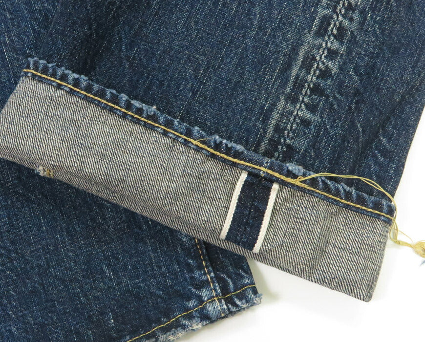 フルカウント FULLCOUNT 1353-S0105 Modèle guerre Jean loose droit coton marron 13.7oz More Than Just Fear denim usé coton sauvage Zimbabwe
