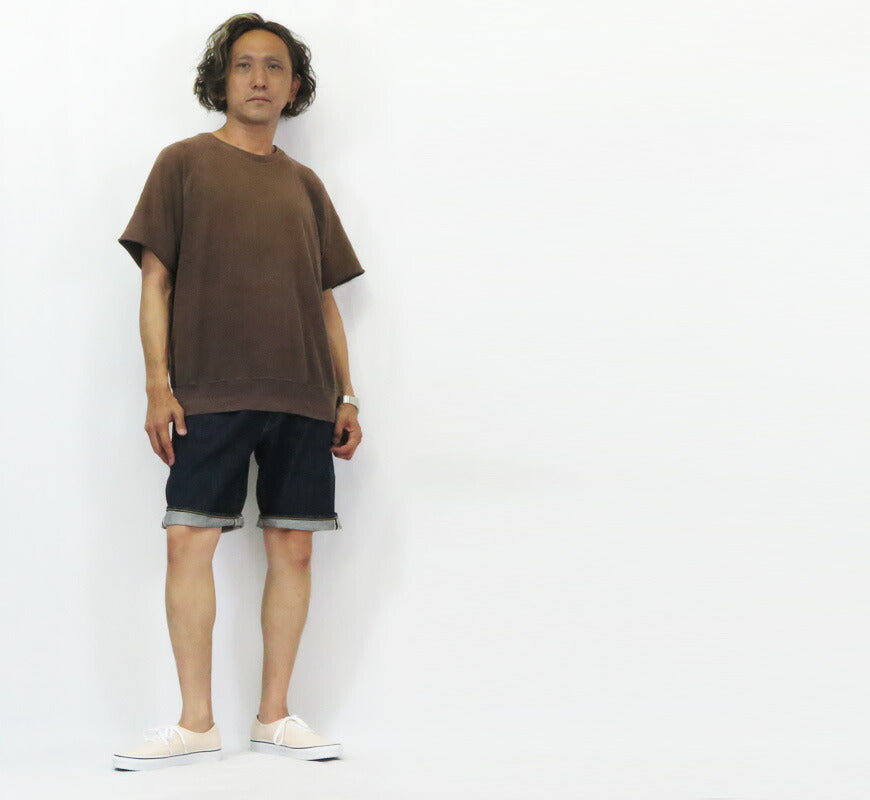 フルカウント FULLCOUNT กางเกงขาสั้นผ้าดิบ 13.7oz ผ้าฝ้ายซิมบับเว ยีนส์ 1904-25