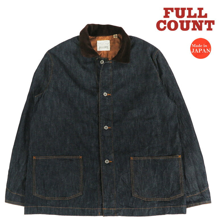FULLCOUNT denim chorejack met relaxte pasvorm Lot.2061 【Nieuwe herfst-wintercollectie 2026】