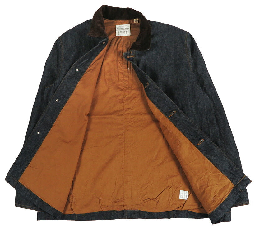 FULLCOUNT denim chorejack met relaxte pasvorm Lot.2061 【Nieuwe herfst-wintercollectie 2026】