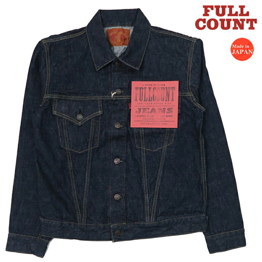 FULLCOUNT กางเกงแจ็คเก็ตเดนิม 13.7oz รุ่น 3rd 2101W ผ้าฝ้ายจากซิมบับเว Gジャン