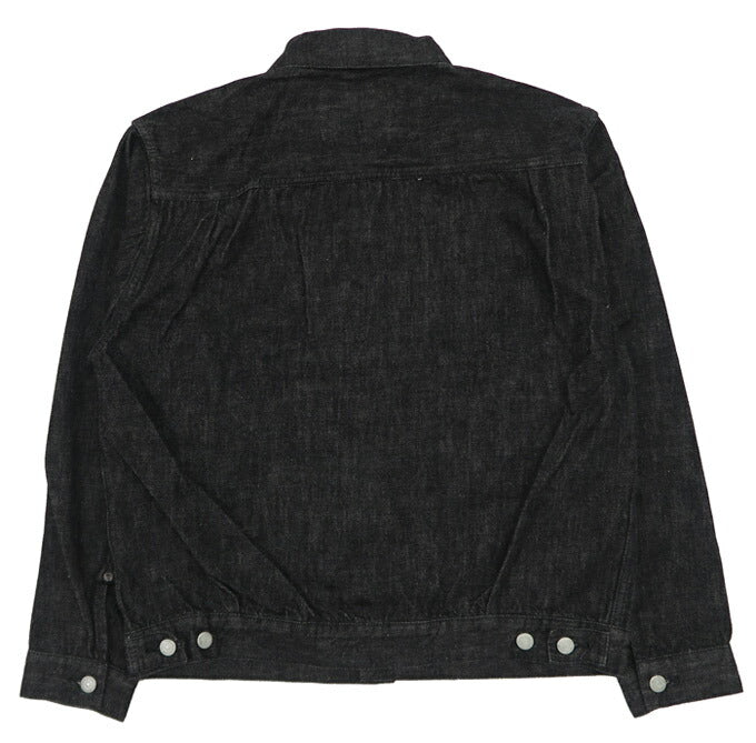 フルカウント FULLCOUNT รุ่นที่ 2 2102BK เสื้อแจ็กเก็ตยีนส์สีดำ 2nd รุ่น 13.7oz ผ้าฝ้ายซิมบับเว