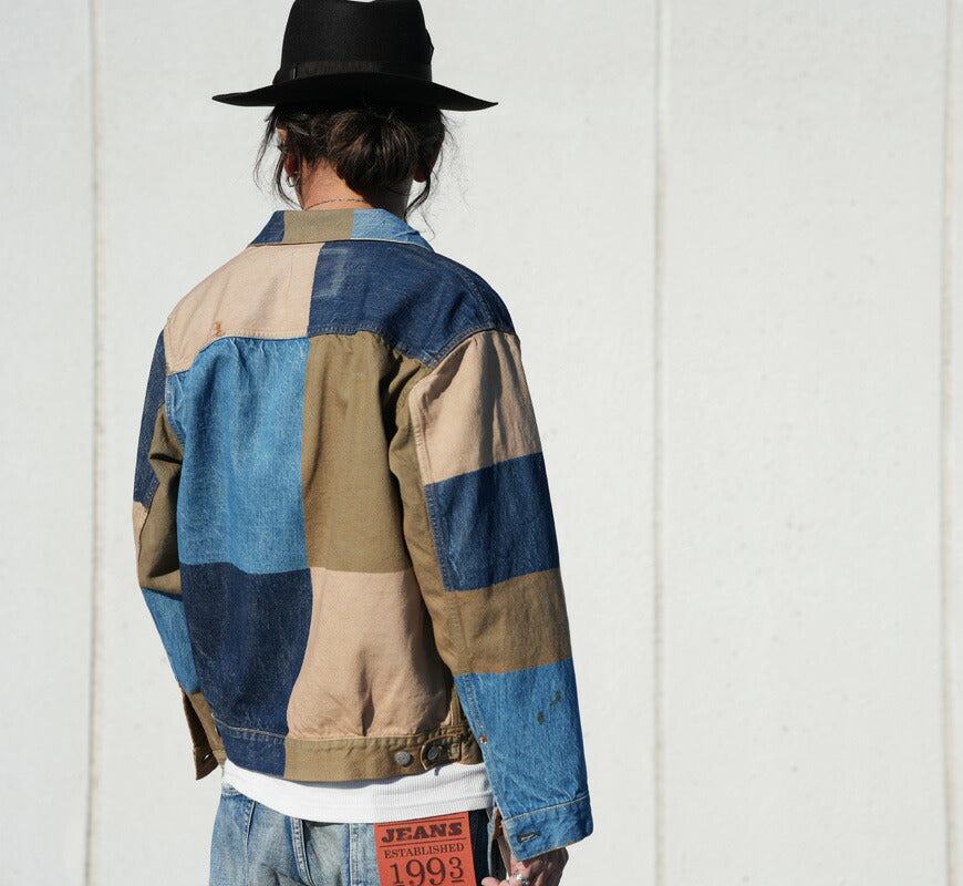 Fullcount FULLCOUNT 2501-2102 13,7oz Second Model Denimjacke CRAZY PATTERN WORKS OF ART SERIES Simbabwe-Baumwolle