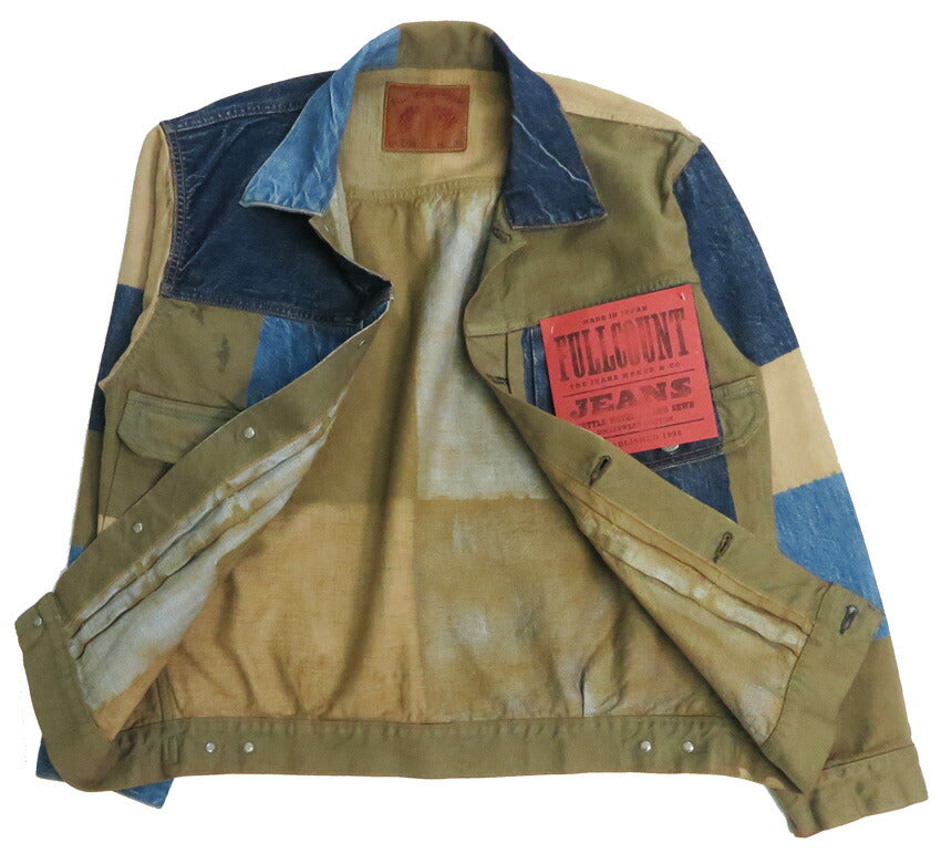 Fullcount FULLCOUNT 2501-2102 13,7oz Second Model Denimjacke CRAZY PATTERN WORKS OF ART SERIES Simbabwe-Baumwolle