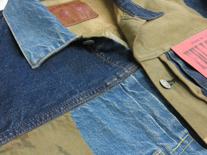 Fullcount FULLCOUNT 2501-2102 13,7oz Second Model Denimjacke CRAZY PATTERN WORKS OF ART SERIES Simbabwe-Baumwolle