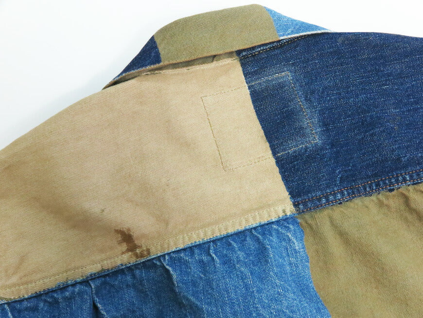 Fullcount FULLCOUNT 2501-2102 13,7oz Second Model Denimjacke CRAZY PATTERN WORKS OF ART SERIES Simbabwe-Baumwolle