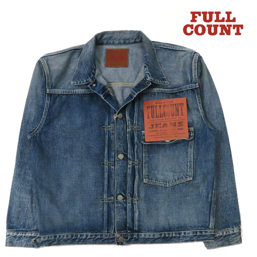 풀카운트 FULLCOUNT 2978-2107 퍼스트 모델 13.7oz 데님 재킷 유즈드 워싱 Dartford 1st 모델 짐바브웨 코튼