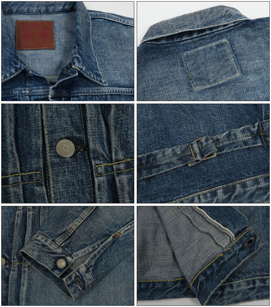 풀카운트 FULLCOUNT 2978-2107 퍼스트 모델 13.7oz 데님 재킷 유즈드 워싱 Dartford 1st 모델 짐바브웨 코튼