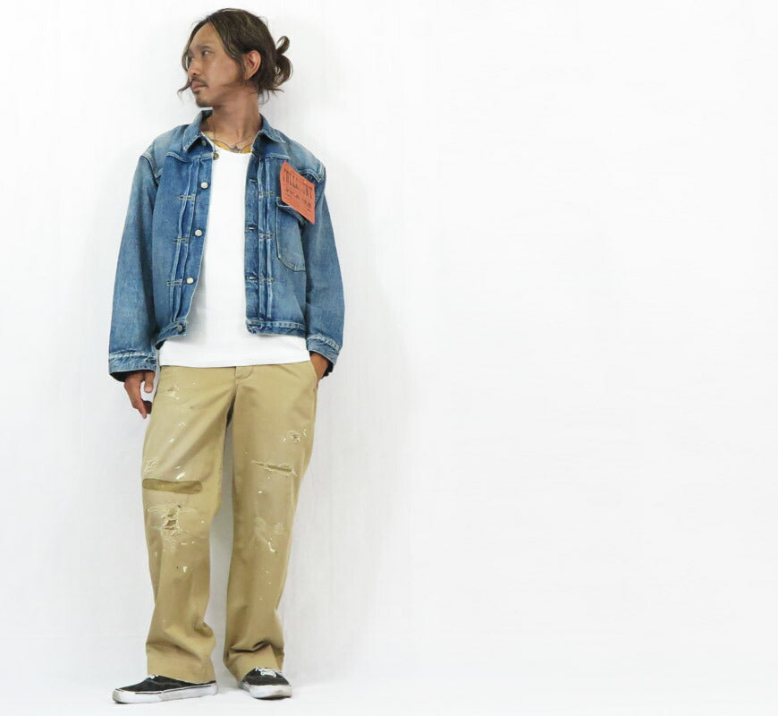 풀카운트 FULLCOUNT 2978-2107 퍼스트 모델 13.7oz 데님 재킷 유즈드 워싱 Dartford 1st 모델 짐바브웨 코튼