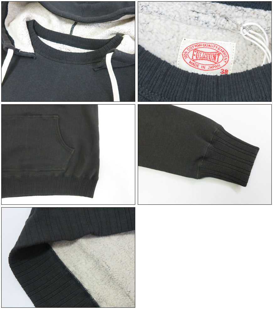 フルカウント FULLCOUNT ジンバブエコットン 後付けパーカ After Hood Sweat Shirt Mother Cotton 長袖 スウェット FC3745-22