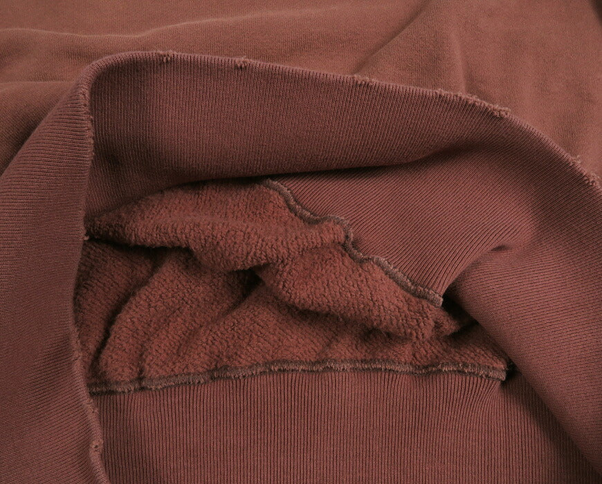 FULLCOUNT verwaschener Crewneck-Sweatshirt mit Used-Effekt, Filzaufnäher LIL' BIT FC3771-1【Neuheit Herbst/Winter 2026】