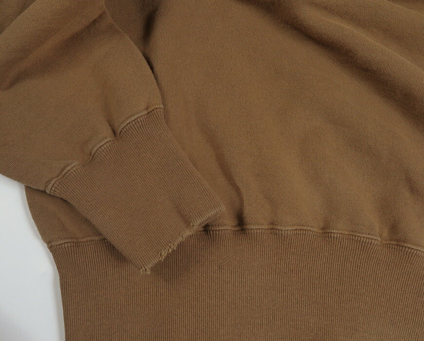 FULLCOUNT verwaschener Crewneck-Sweatshirt mit Used-Effekt, Filzaufnäher LIL' BIT FC3771-1【Neuheit Herbst/Winter 2026】