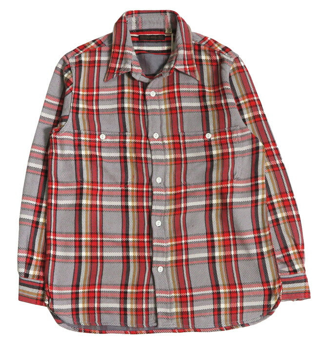 フルカウント FULLCOUNT Chemise de travail à manches longues en flanelle à carreaux de coton original Lot.4094