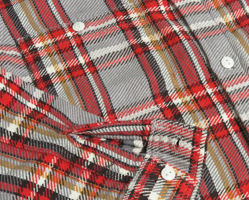 フルカウント FULLCOUNT Chemise de travail à manches longues en flanelle à carreaux de coton original Lot.4094