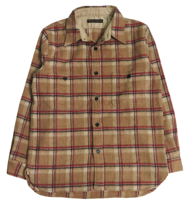 フルカウント FULLCOUNT Chemise de travail à manches longues en laine à carreaux Lot.4096